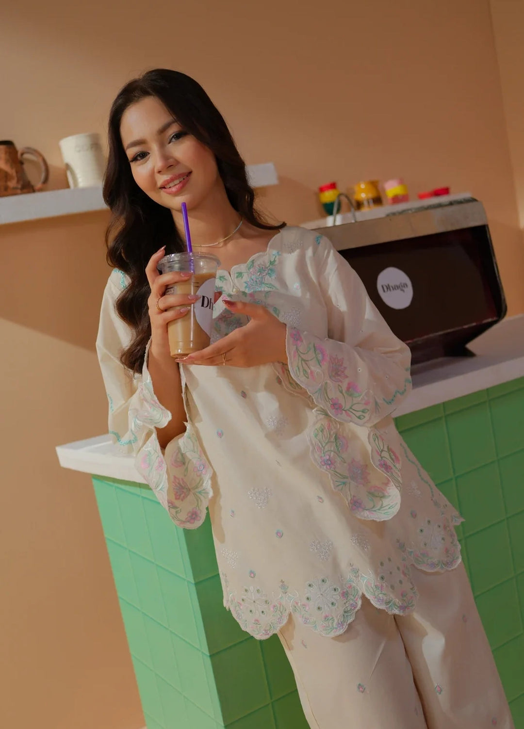 Dhaga Women RTW Embroidered Lawn 2 Piece Suit DHA-HK - Casual Collection
