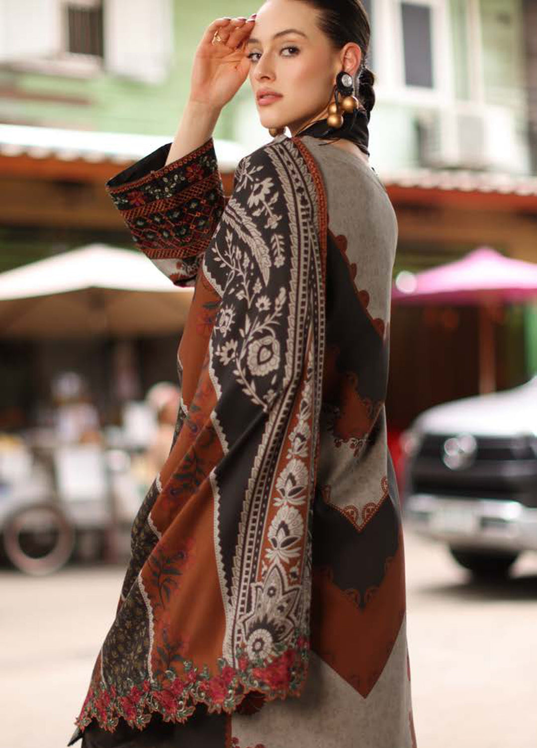 Aniiq by Charizma Unstitched Embroidered Linen 3 Piece Suit CHR26ULA ANW7-07 - Casual Collection