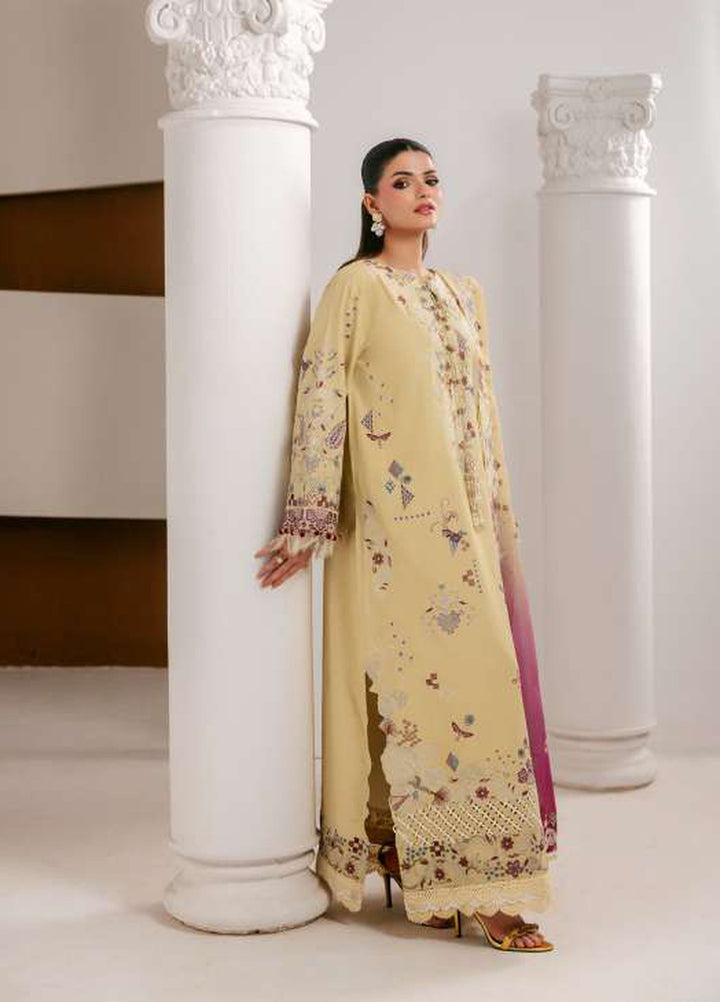 Luxe Silk by Florent Unstitched Embroidered Raw Silk 3 Piece Suit FL26ULS Aurelia - Festive Collection