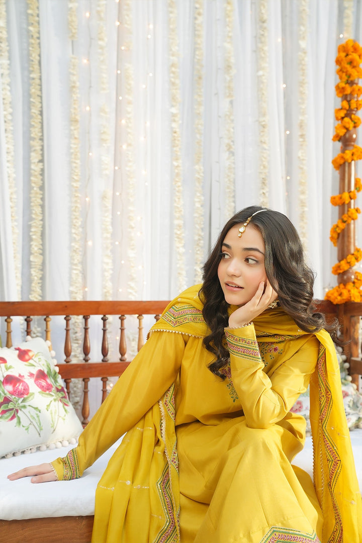 Noore Eid by Panache Girls RTW Embroidered Silk 3 Piece Suit Zivaa - Eid Collection