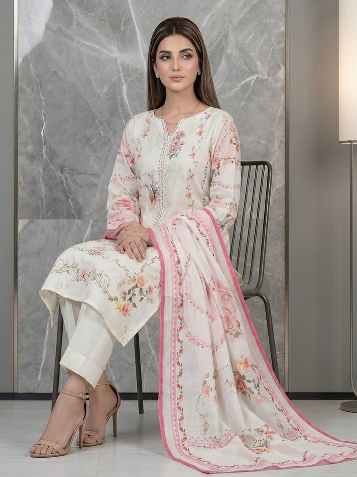Salitex Unstitched Printed Lawn 3 Piece Suit SSW6U3P421 Summer Collection