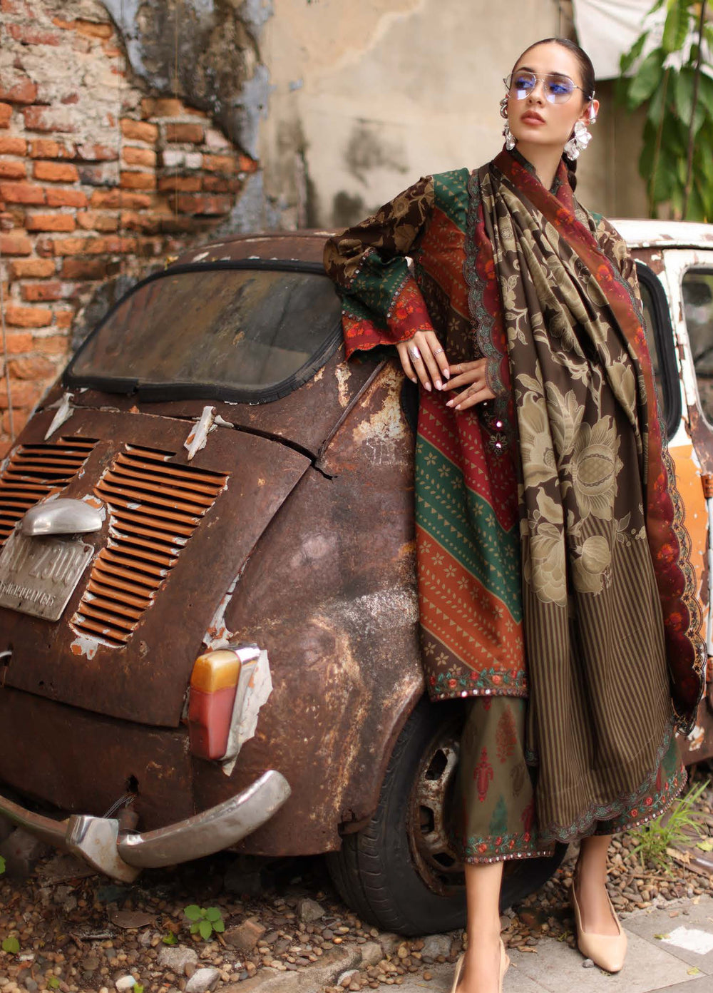 Aniiq by Charizma Unstitched Embroidered Linen 3 Piece Suit CHR26ULA ANW7-06 - Casual Collection