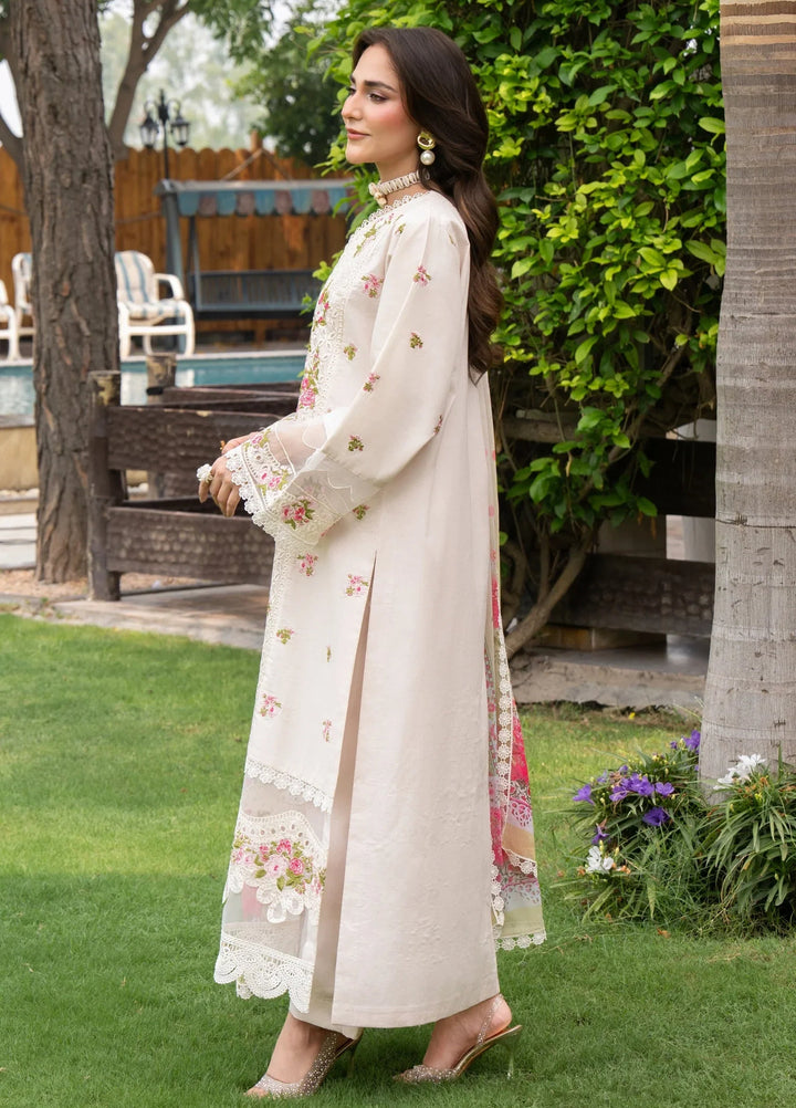 Chandan Nagri RTW Embroidered Lawn 3 Piece Suit Floral-Jade - Casual Collection