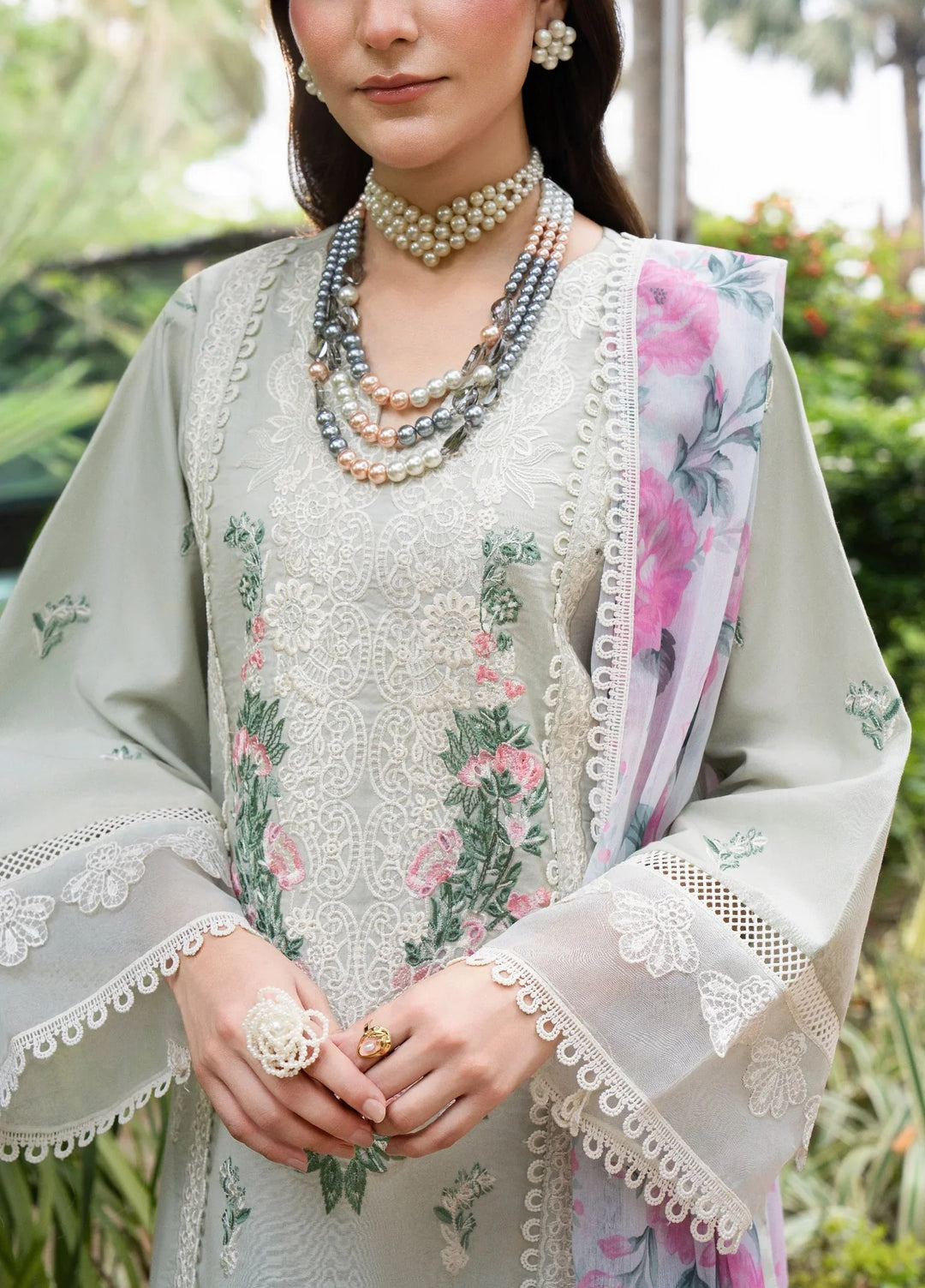 Chandan Nagri RTW Embroidered Lawn 3 Piece Suit Tropical-Tale - Casual Collection