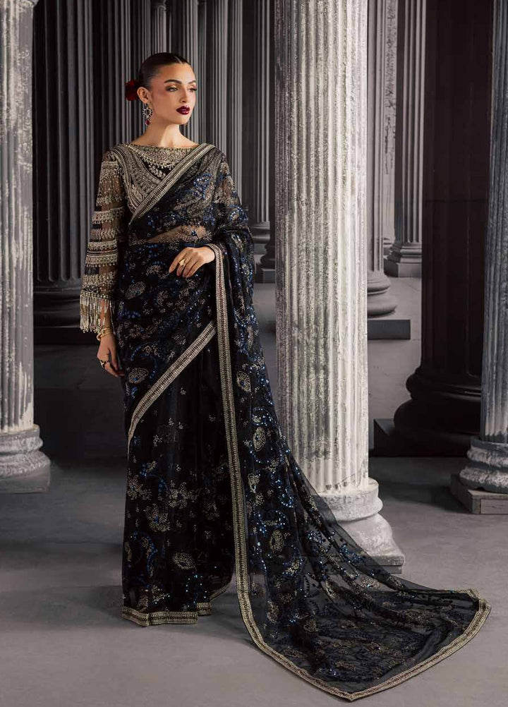 Muse Formal by Nureh Unstitched Embroidered Net Saree Suit NU26UMF NFM-05 - Wedding Collection