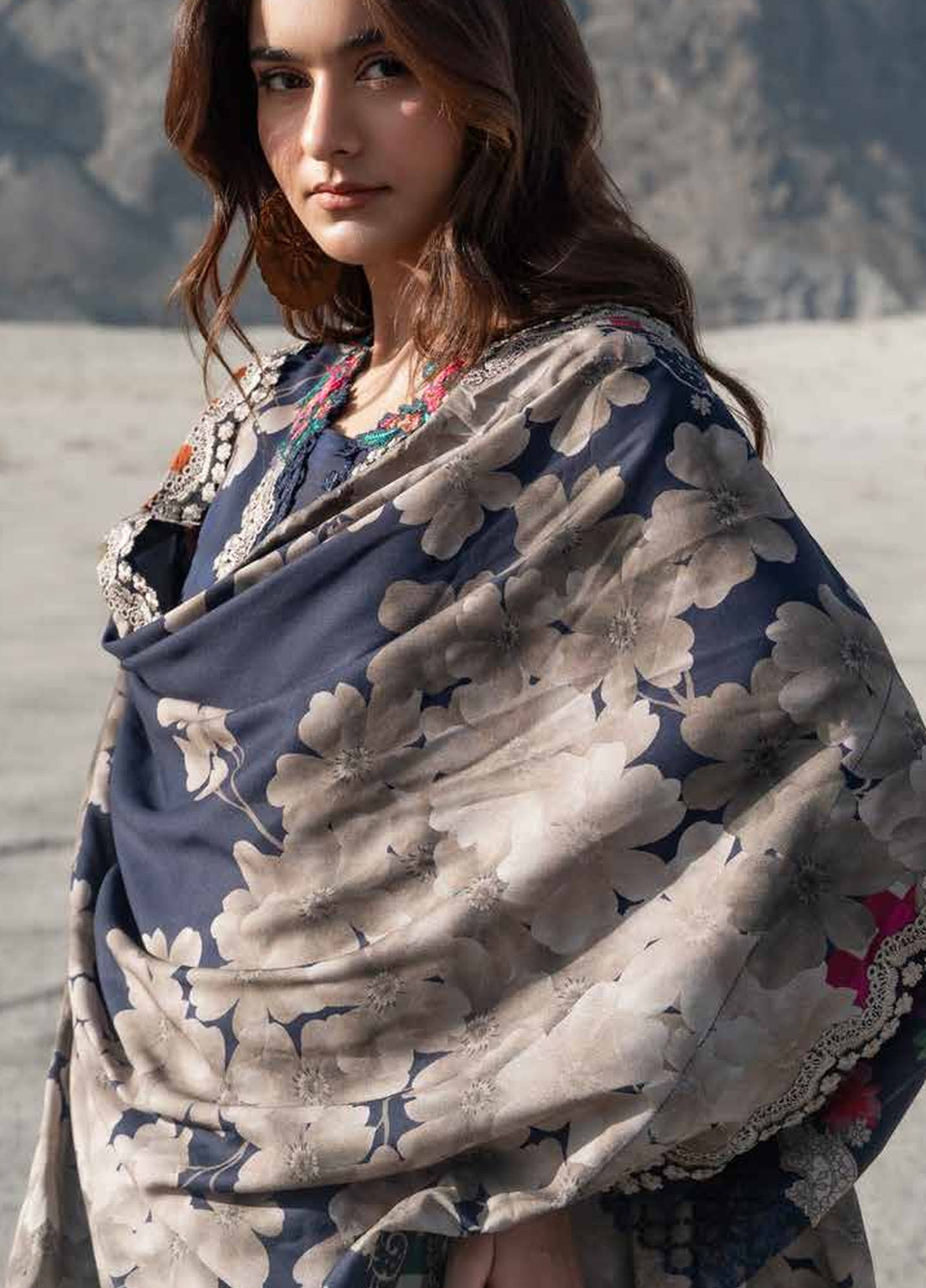 Aniiq by Charizma Unstitched Embroidered Linen 3 Piece Suit CHR26UAL ANW7-14 - Casual Collection