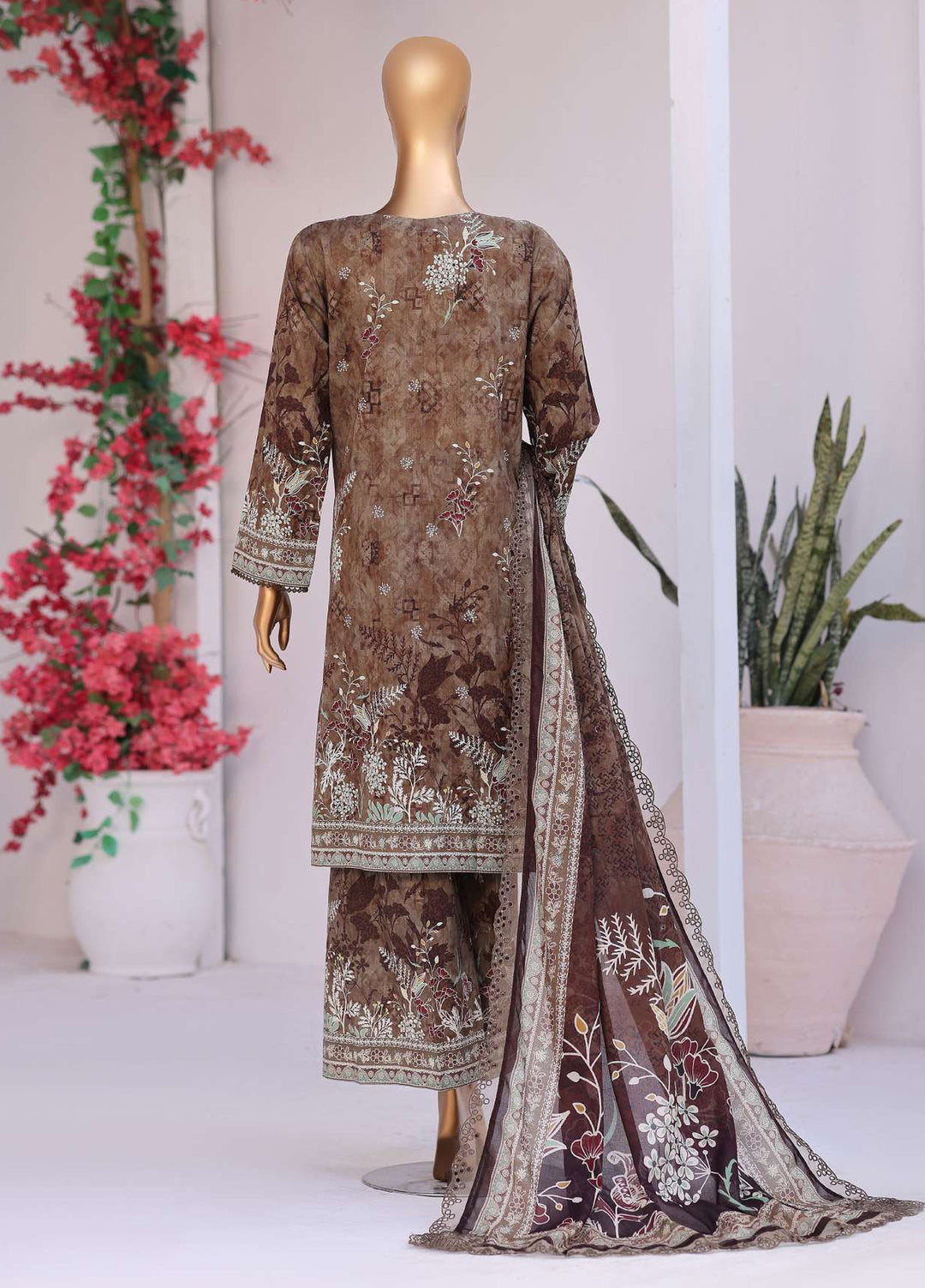 Satranga by HZ Textiles Unstitched Printed Lawn 3 Piece Suit HZ26USL SEC-1164 - Casual Collection