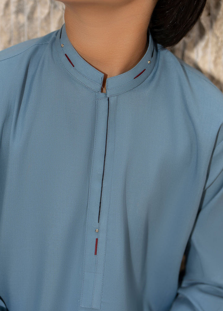 Buraq Boys RTW Solids Wash N Wear Kurta Shalwar Suit Rohaan Casual Collection