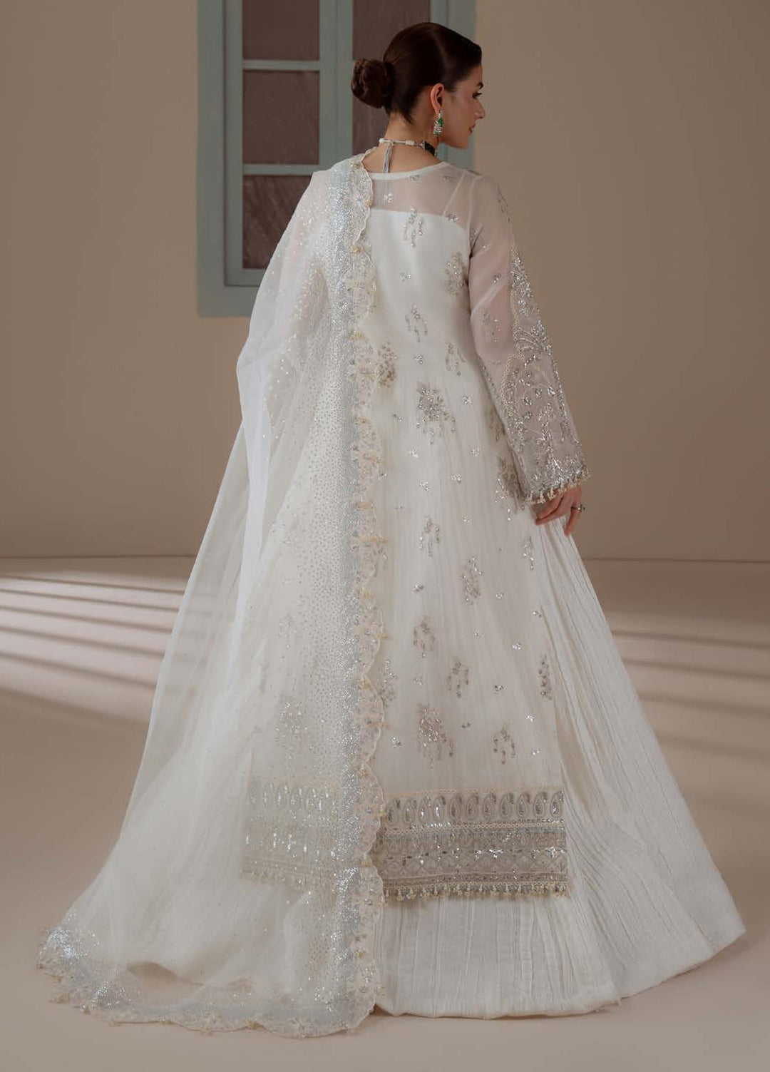 Ember by Aylin Unstitched Embroidered Organza 3 Piece Suit AY26UEW Serenity - Wedding Collection
