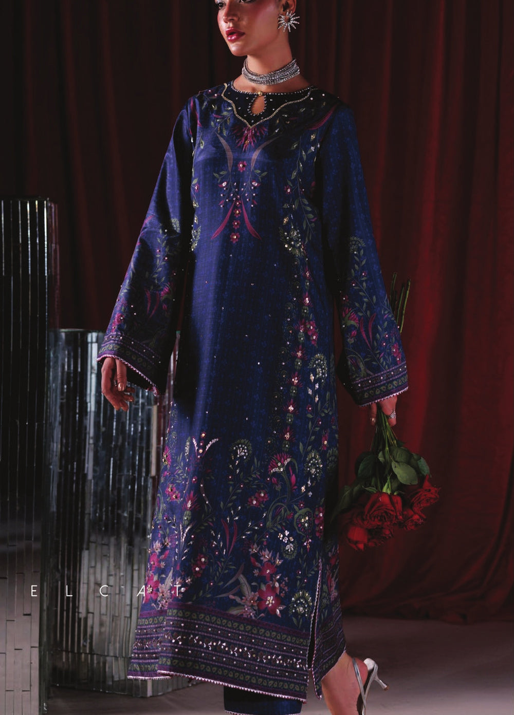 Luxe by Rang Rasiya Unstitched Printed Raw Silk 3 Piece Suit RR26ULS Eclat - Festive Collection