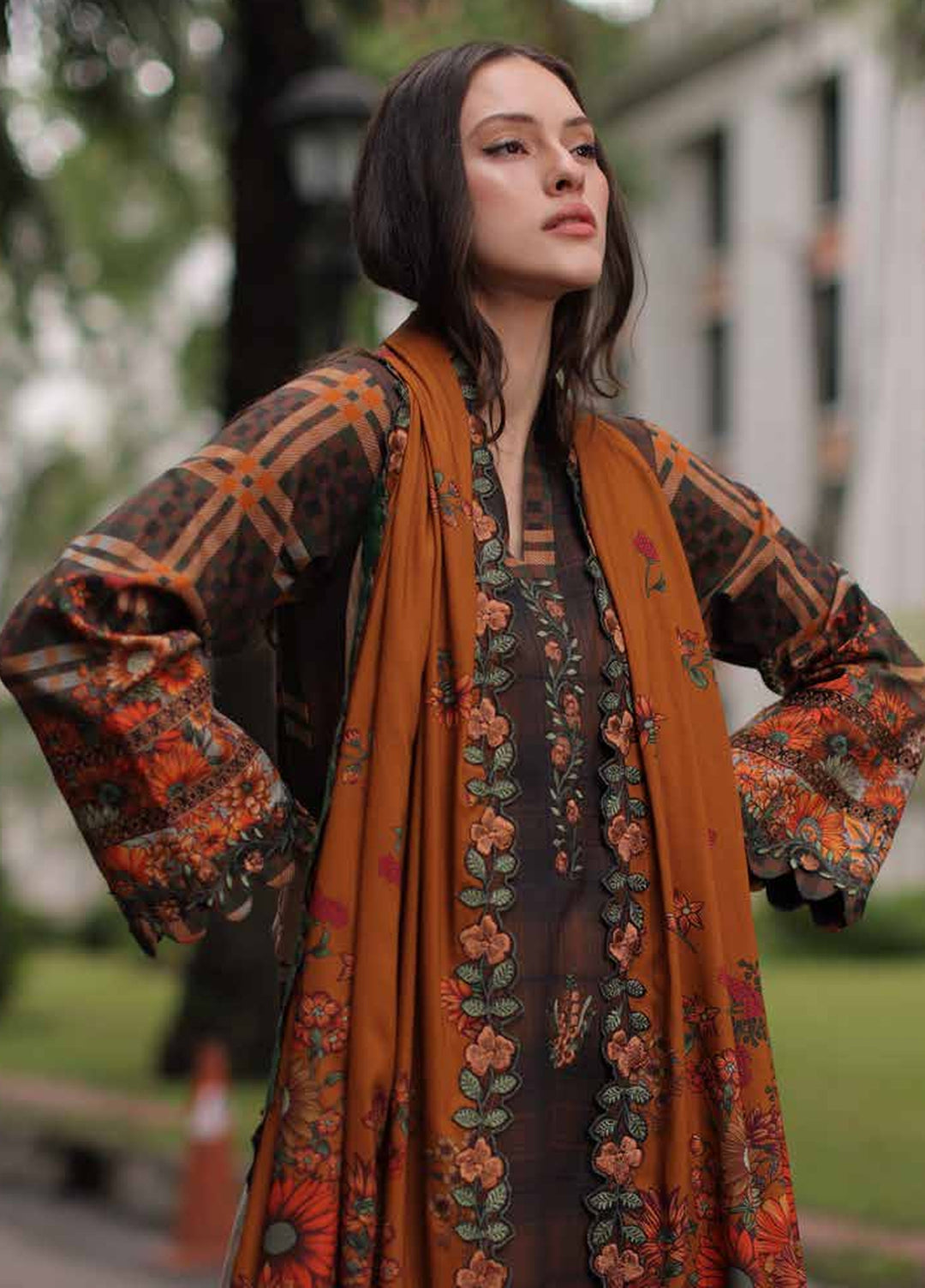 Aniiq by Charizma Unstitched Embroidered Linen 3 Piece Suit CHR26UAL ANW7-15 - Casual Collection