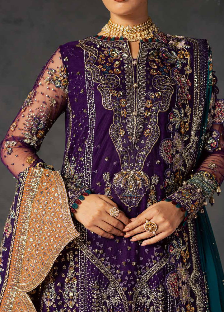 Muse Formal by Nureh Unstitched Embroidered Chiffon 3 Piece Suit NU26UMF NFM-06 - Wedding Collection