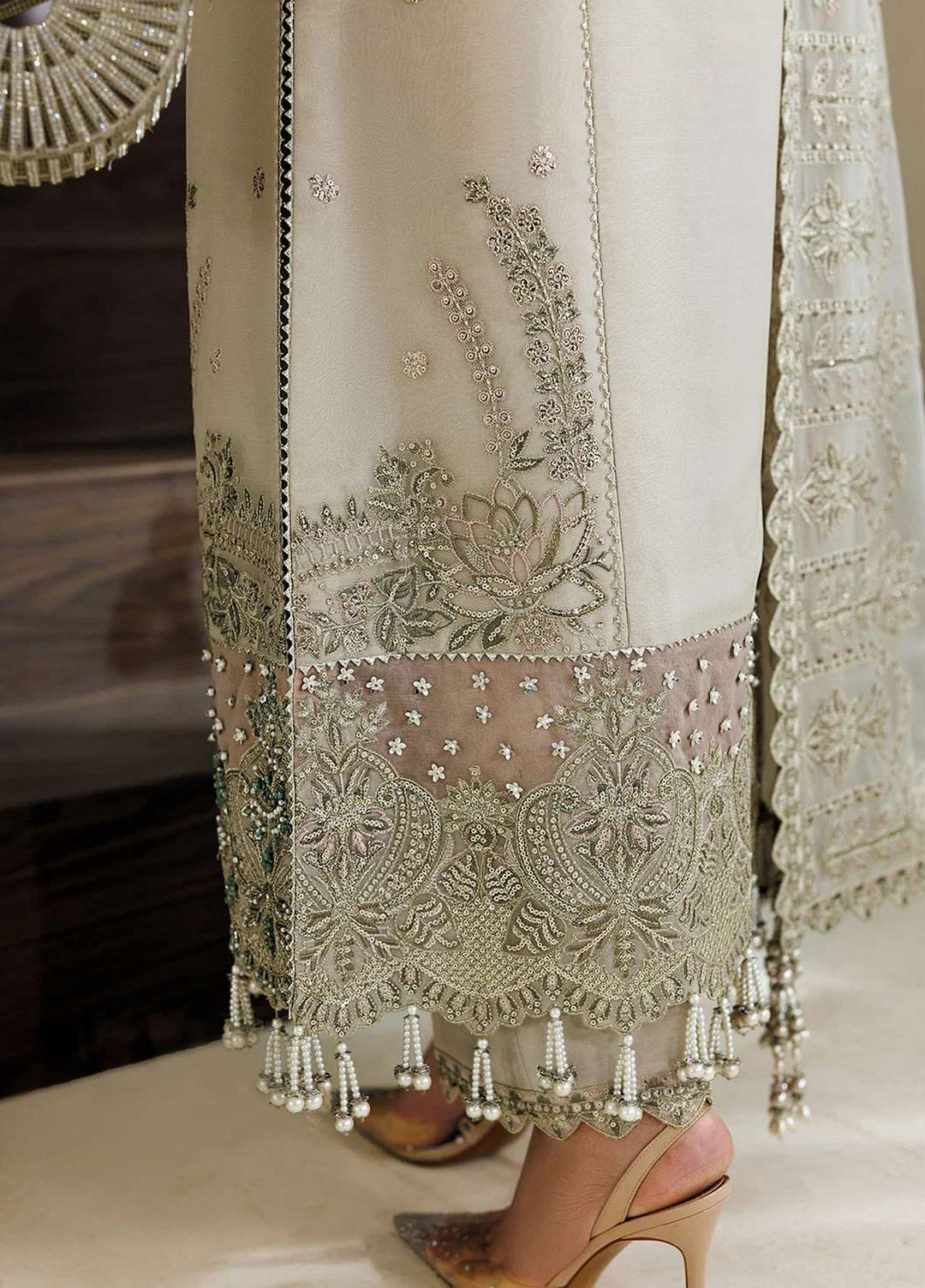 Alizeh Fashion Unstitched Embroidered Chiffon 3 Piece Suit AF26UCF AF-BHM-4074-Navya - Festive Collection