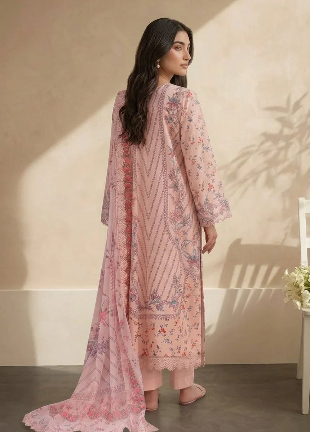 Chandan Nagri Women RTW Embroidered Lawn 3 Piece Suit Elia Zoy - Festive Collection