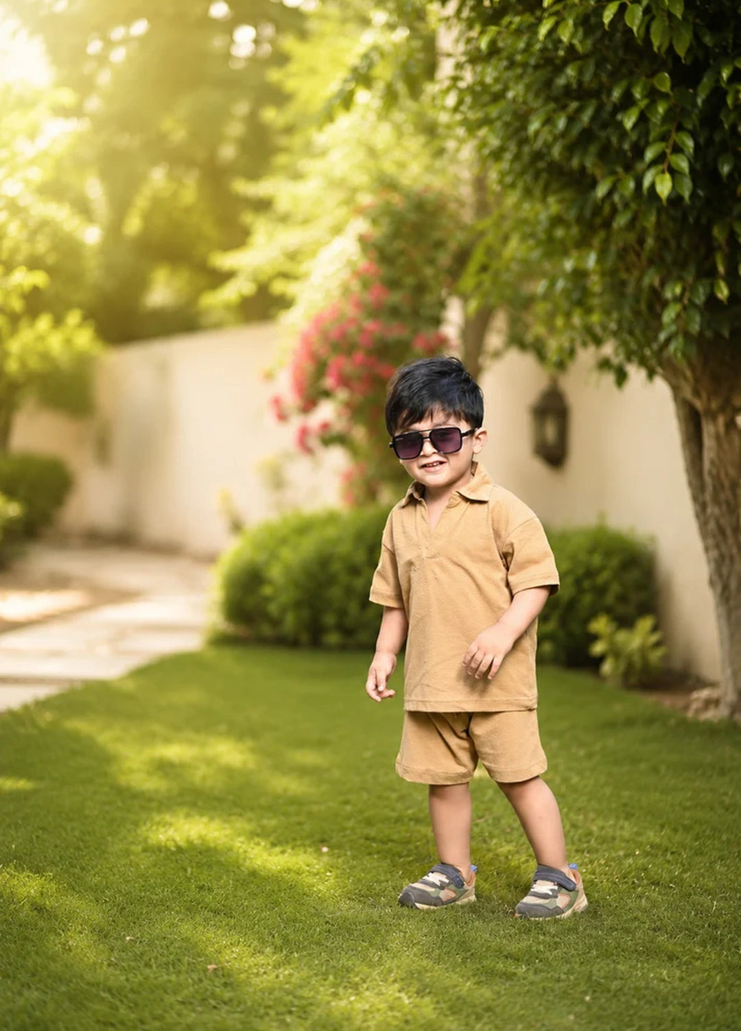BabyCo Kids RTW Solids Cotton Co-Ord Sets Suit Sahara Ease Summer - Casual Collection