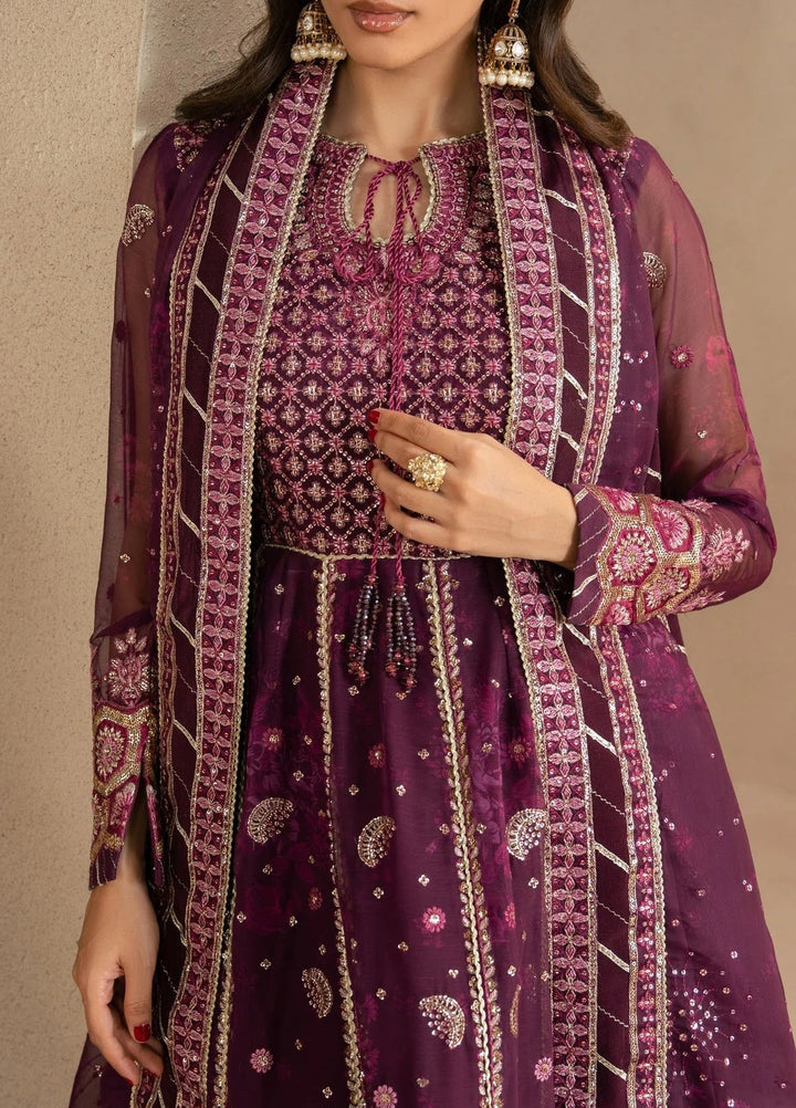 Xenia Formals Unstitched Embroidered Chiffon 3 Piece Suit XF-1162 Yawi - Festive Collection