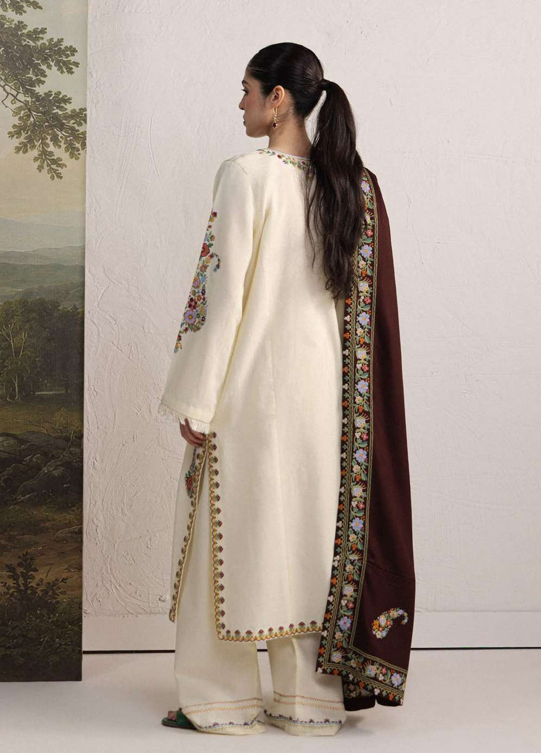 Coco by Zara Shahjahan Unstitched Khaddar 3 Piece Suit CZS26UKW SHIREEN 6A - Winter Collection