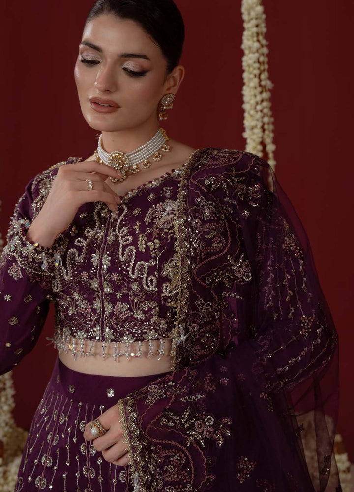 Ember by Aylin Unstitched Embroidered Raw Silk 3 Piece Suit AY26UEW Ethereal - Wedding Collection
