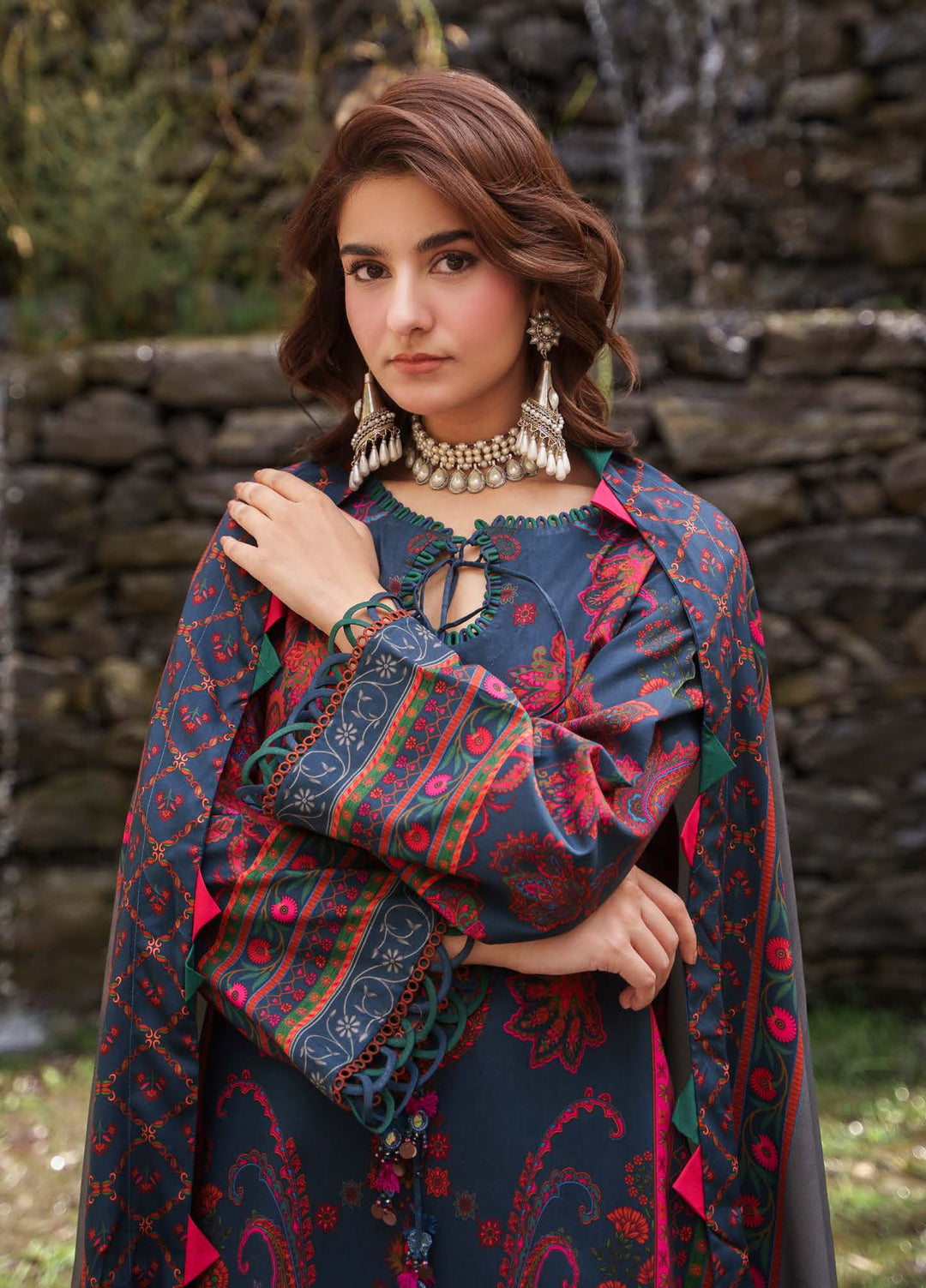 C Prints by Charizma Unstitched Printed Staple 3 Piece Suit CHR26ULP CPW6-06 - Casual Collection