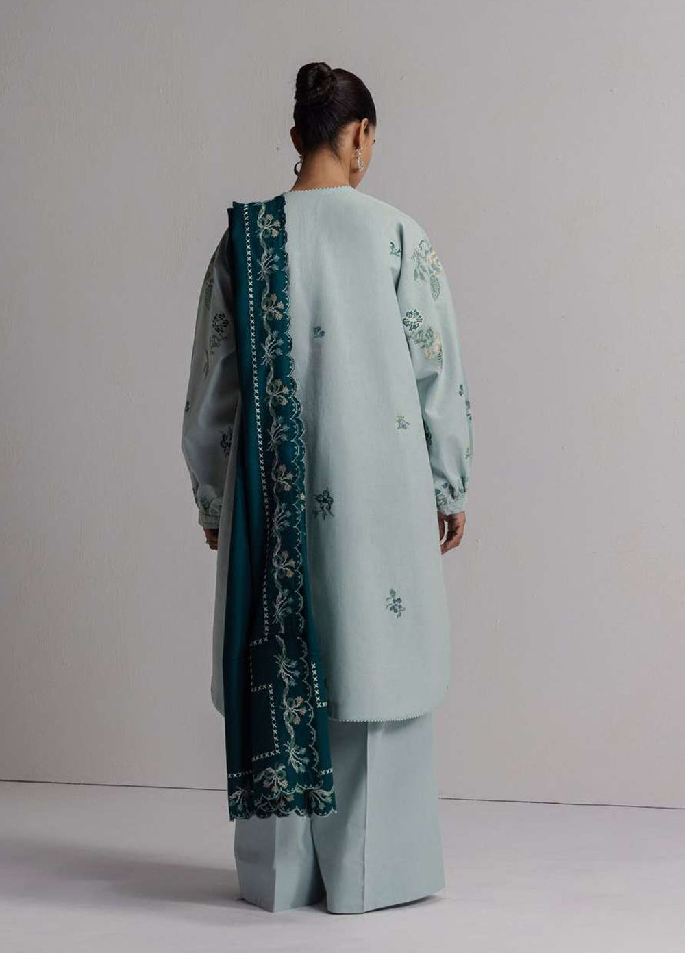 Coco by Zara Shahjahan Unstitched Khaddar 3 Piece Suit CZS26UKW RAKHSH 3B - Winter Collection