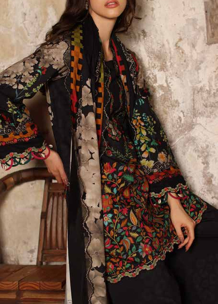 Combination by Charizma Unstitched Embroidered Linen 3 Piece Suit CHR26UCL CCW7-01 - Casual Collection