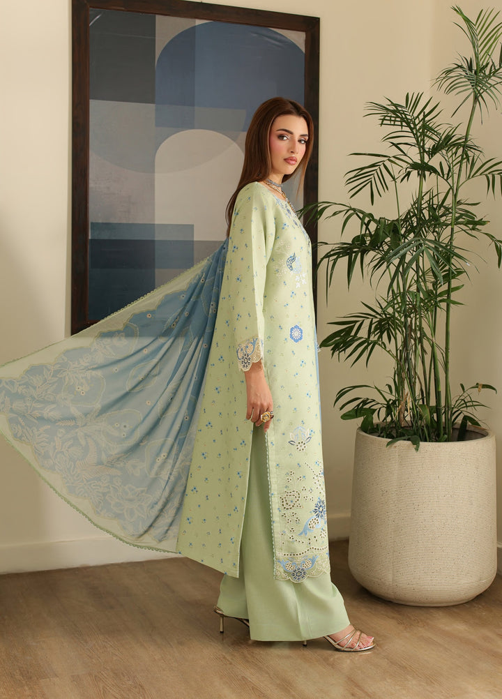 Sahl by Rashid Textiles Unstitched Embroidered Lawn Karandi 3 Piece Suit RT26USLK D-3914 - Casual Collection