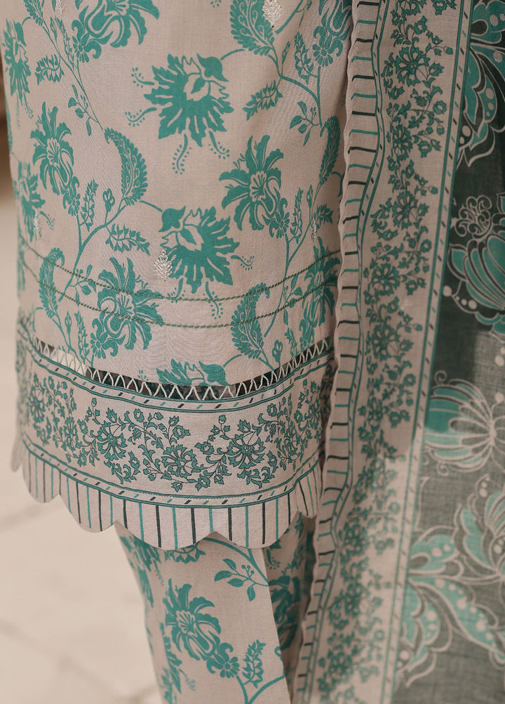 Identic by HZ Textiles Unstitched Embroidered Cotton 3 Piece Suit HZ26UCI PDW 3329-B - Casual Collection