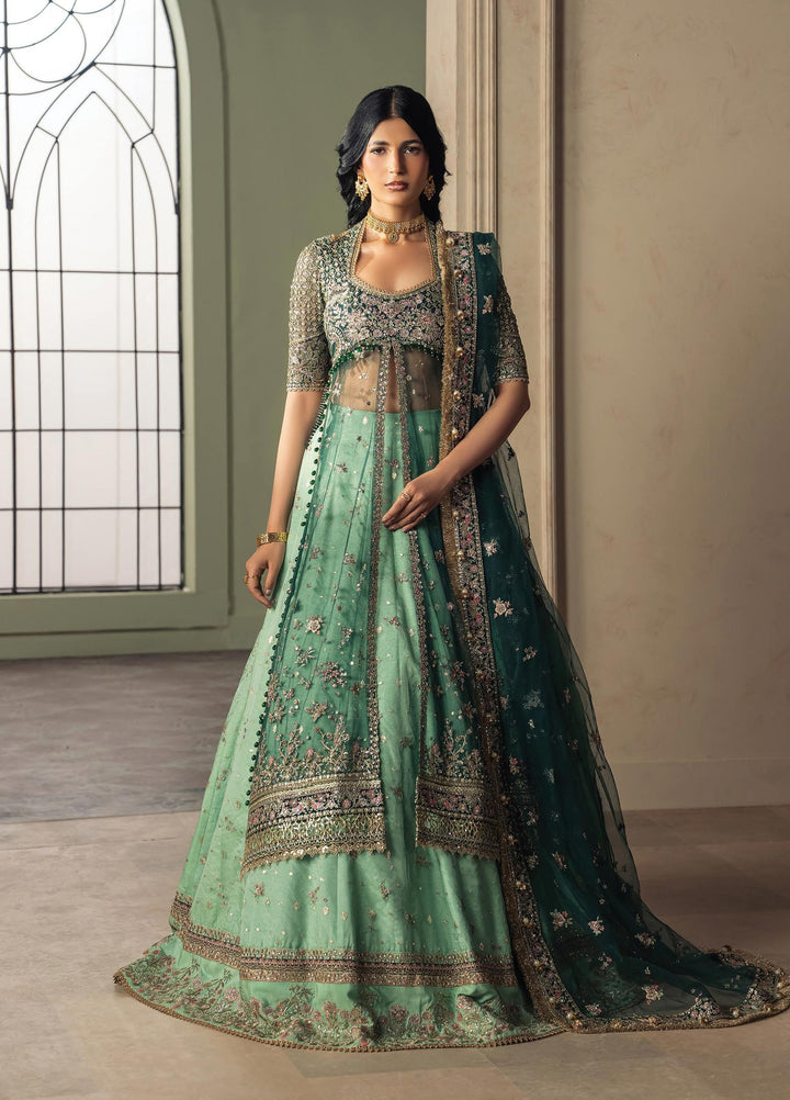 Luminara by Ayzel Unstitched Embroidered Net 3 Piece Suit AAF26UWL Koel AYZ-172 - Wedding Collection