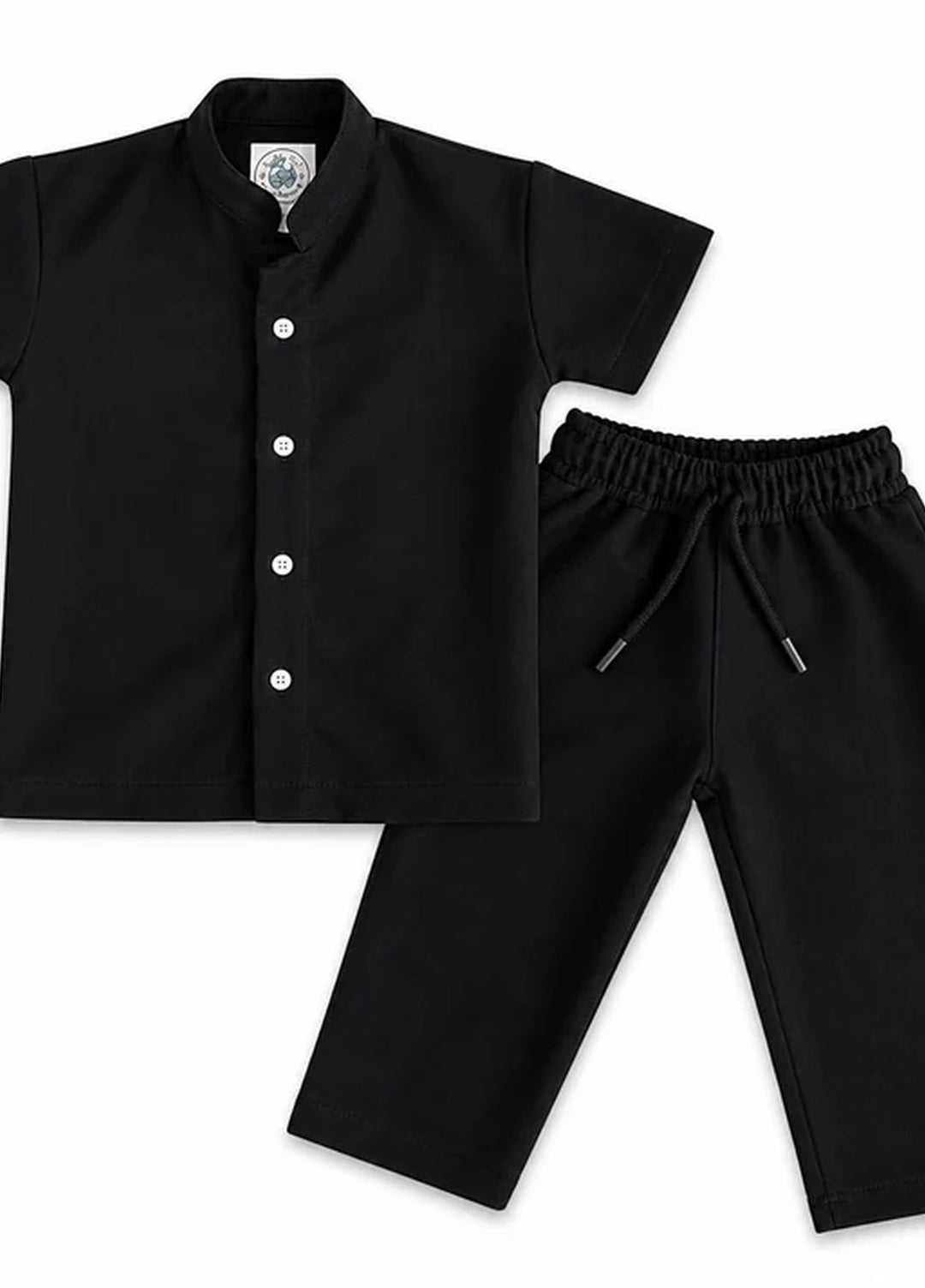 BabyCo Kids RTW Solids Cotton Co-Ord Sets Suit Oasis Relaxed Black - Casual Collection