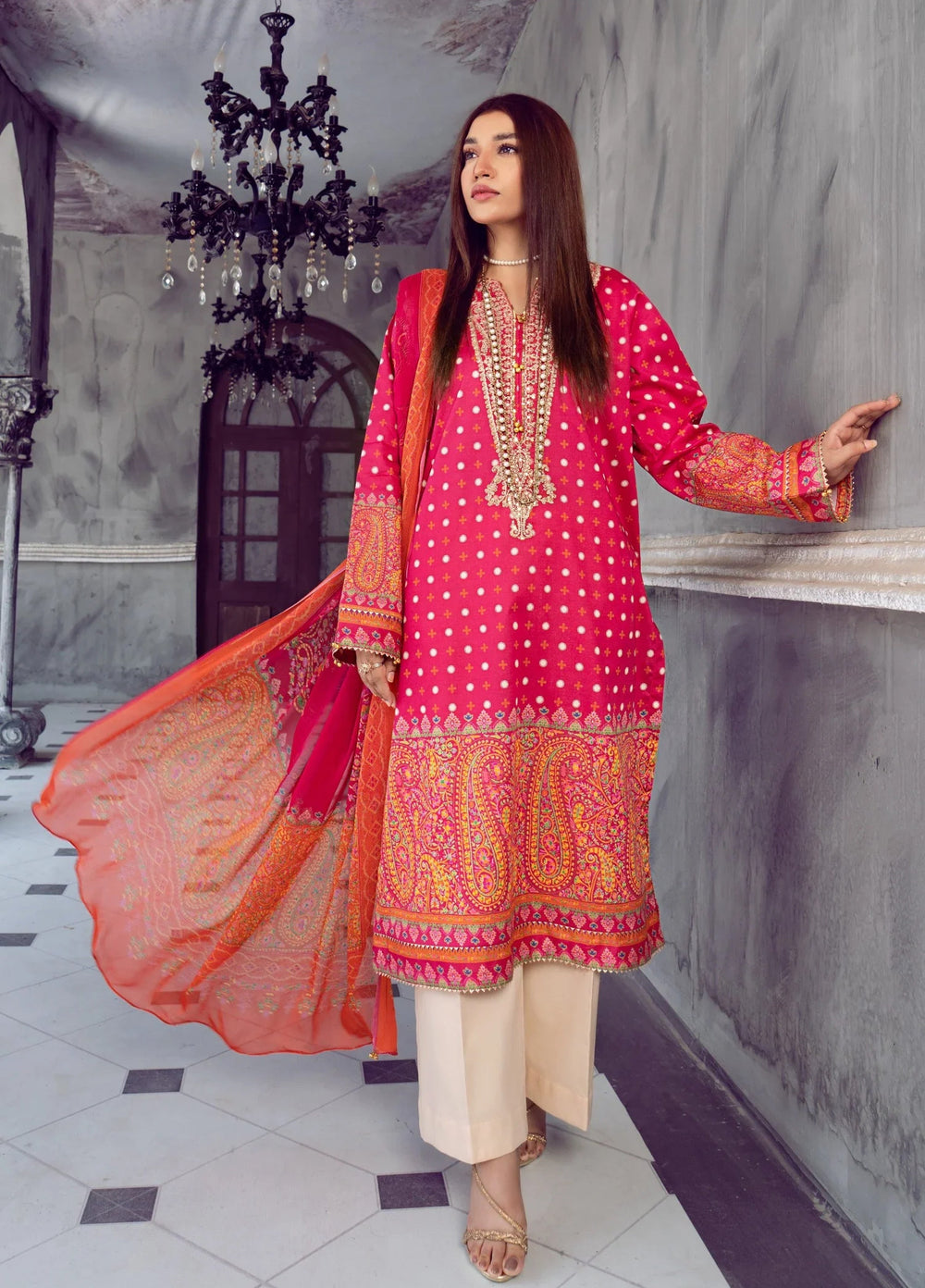 Chandan Nagri Women RTW Embroidered Lawn 3 Piece Suit Dhalliana - Festive Collection