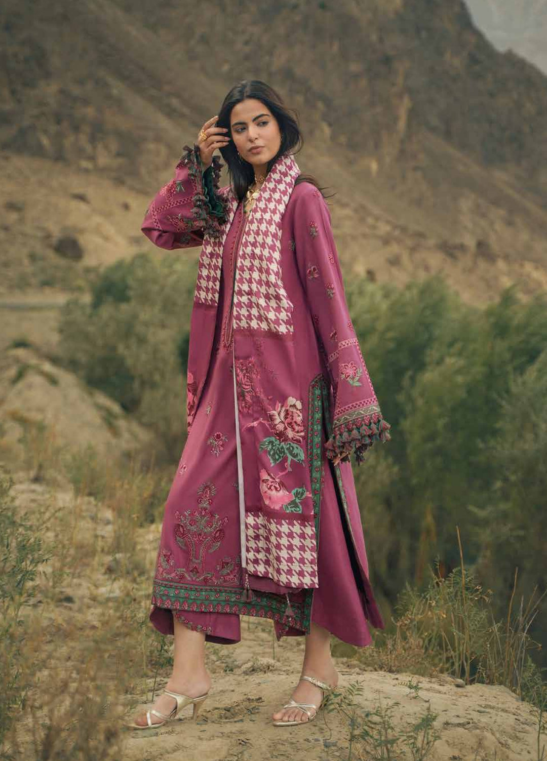 Poshima by Charizma Unstitched Peach Leather 3 Piece Suit CHR26UPP PSW6-13 - Casual Collection