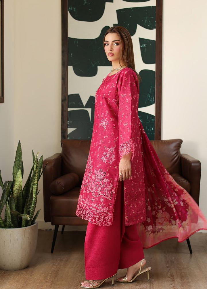 Sahl by Rashid Textiles Unstitched Embroidered Lawn Karandi 3 Piece Suit RT26USLK D-3918 - Casual Collection