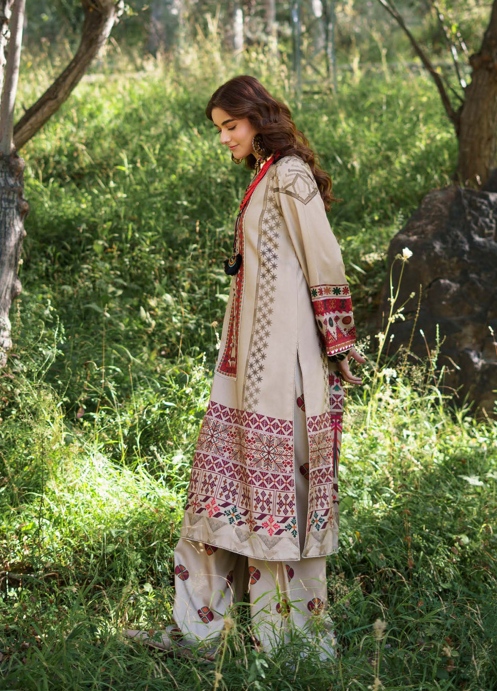 C Prints by Charizma Unstitched Printed Staple 3 Piece Suit CHR26ULP CPW6-01 - Casual Collection