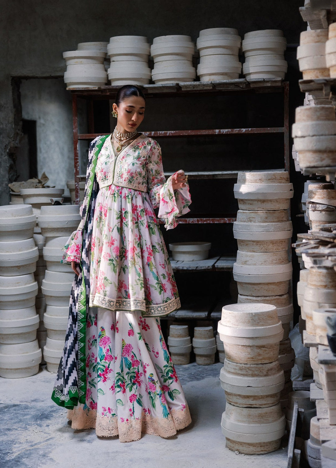 Lady Aik by AIK Atelier Unstitched Embroidered Chiffon 3 Piece Suit AIK26ULA 10 - Festive Collection