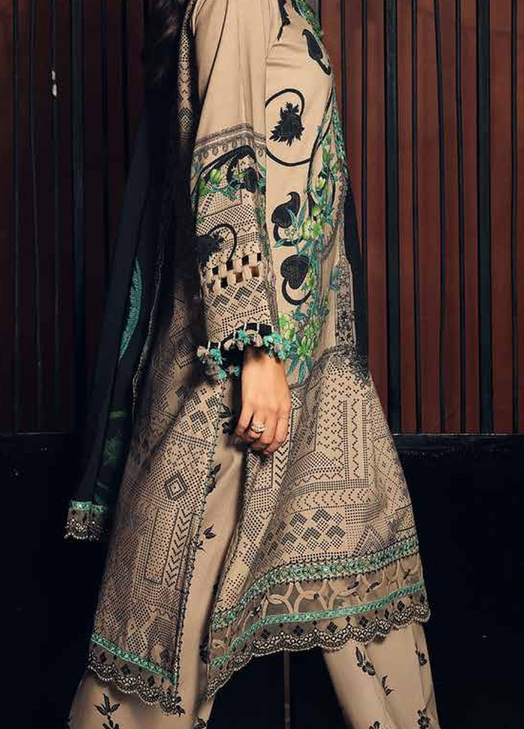 Aniiq by Charizma Unstitched Embroidered Linen 3 Piece Suit CHR26UAL ANW7-19 - Casual Collection