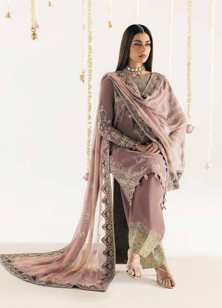 Maya by Nureh Unstitched Embroidered Velvet 3 Piece Suit NU26UMV NW-135 - Wedding Collection