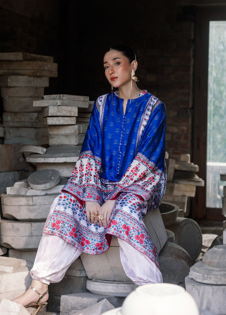 Lady Aik by AIK Atelier Unstitched Printed Silk 2 Piece Suit AIK26ULA 06 - Festive Collection