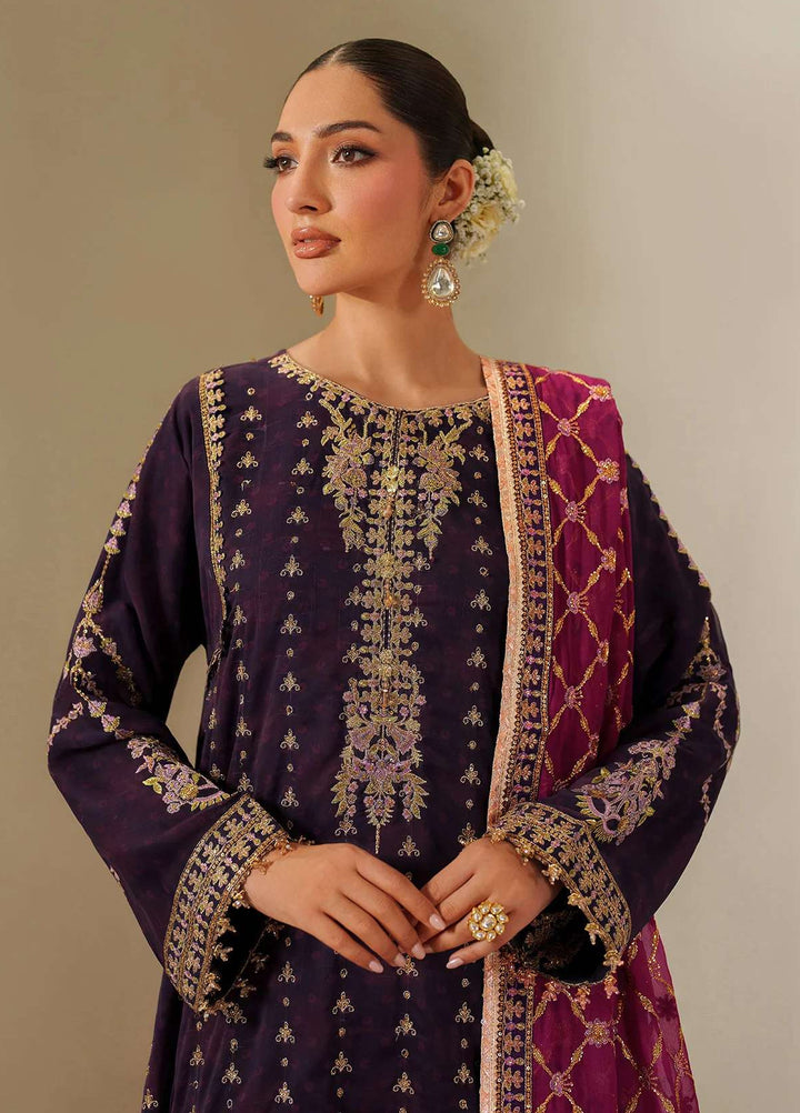 Alizeh Fashion Unstitched Embroidered Chiffon 3 Piece Suit AF26UCF AF-CH-2196-Reya - Festive Collection