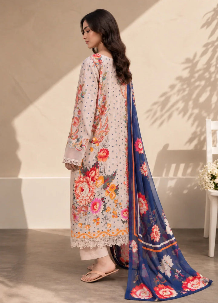 Chandan Nagri Women RTW Embroidered Lawn 3 Piece Suit Ferelle Mist - Festive Collection