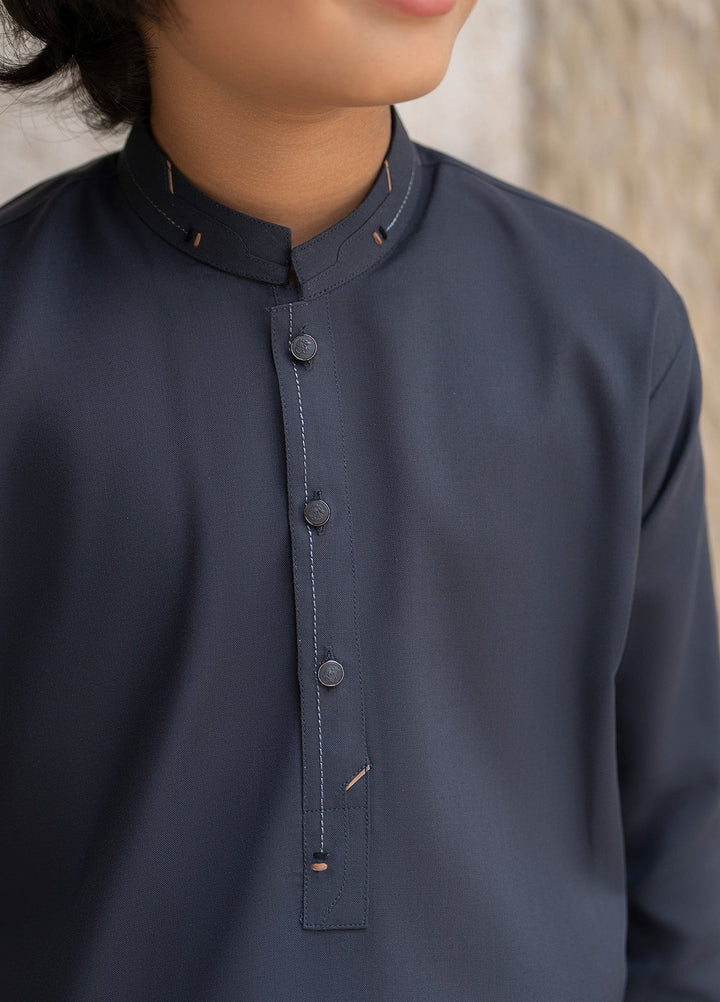 Buraq Boys RTW Solids Wash N Wear Kurta Shalwar Suit Eesa Casual Collection