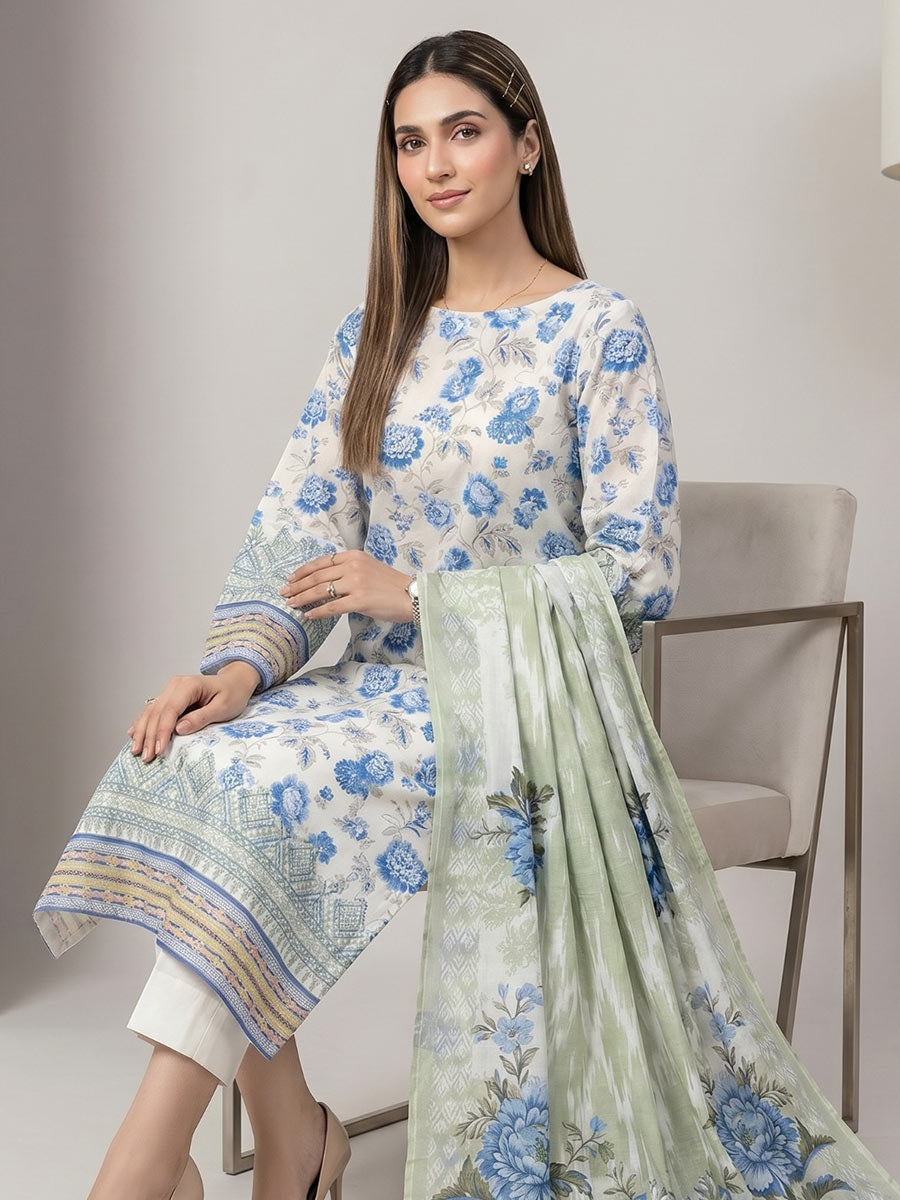 Salitex Unstitched Printed Lawn 3 Piece Suit SSW6U3P416 Summer Collection