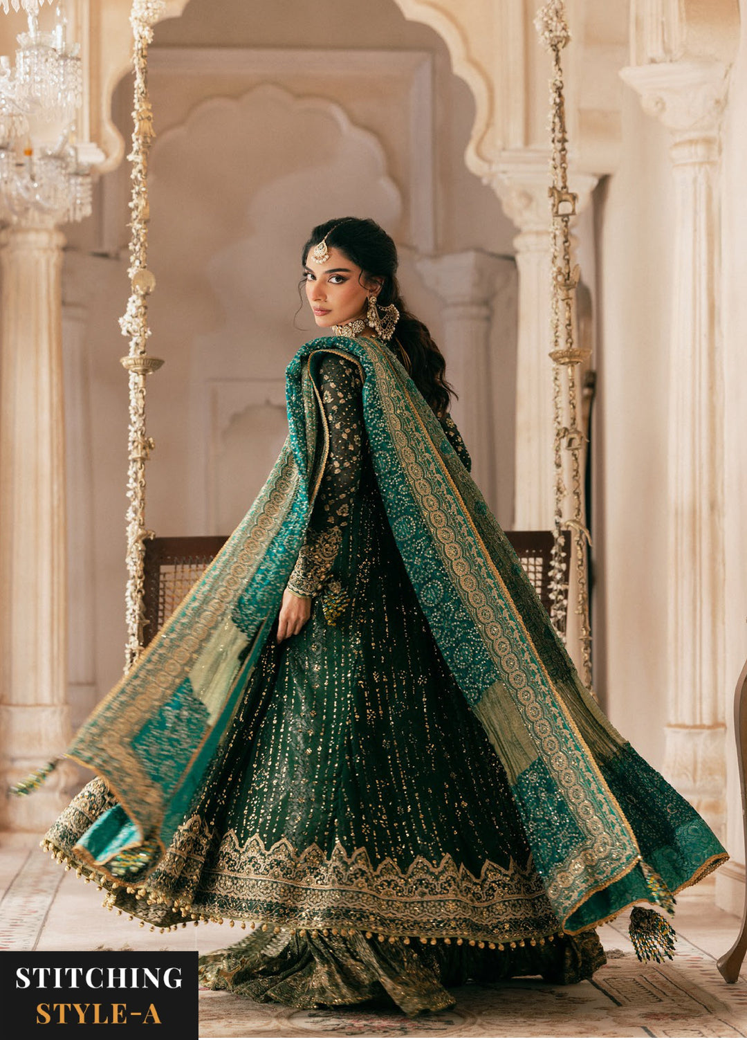 AIK Atelier Unstitched Embroidered Chiffon 3 Piece Suit AIK26UAW D-04 - Wedding Collection