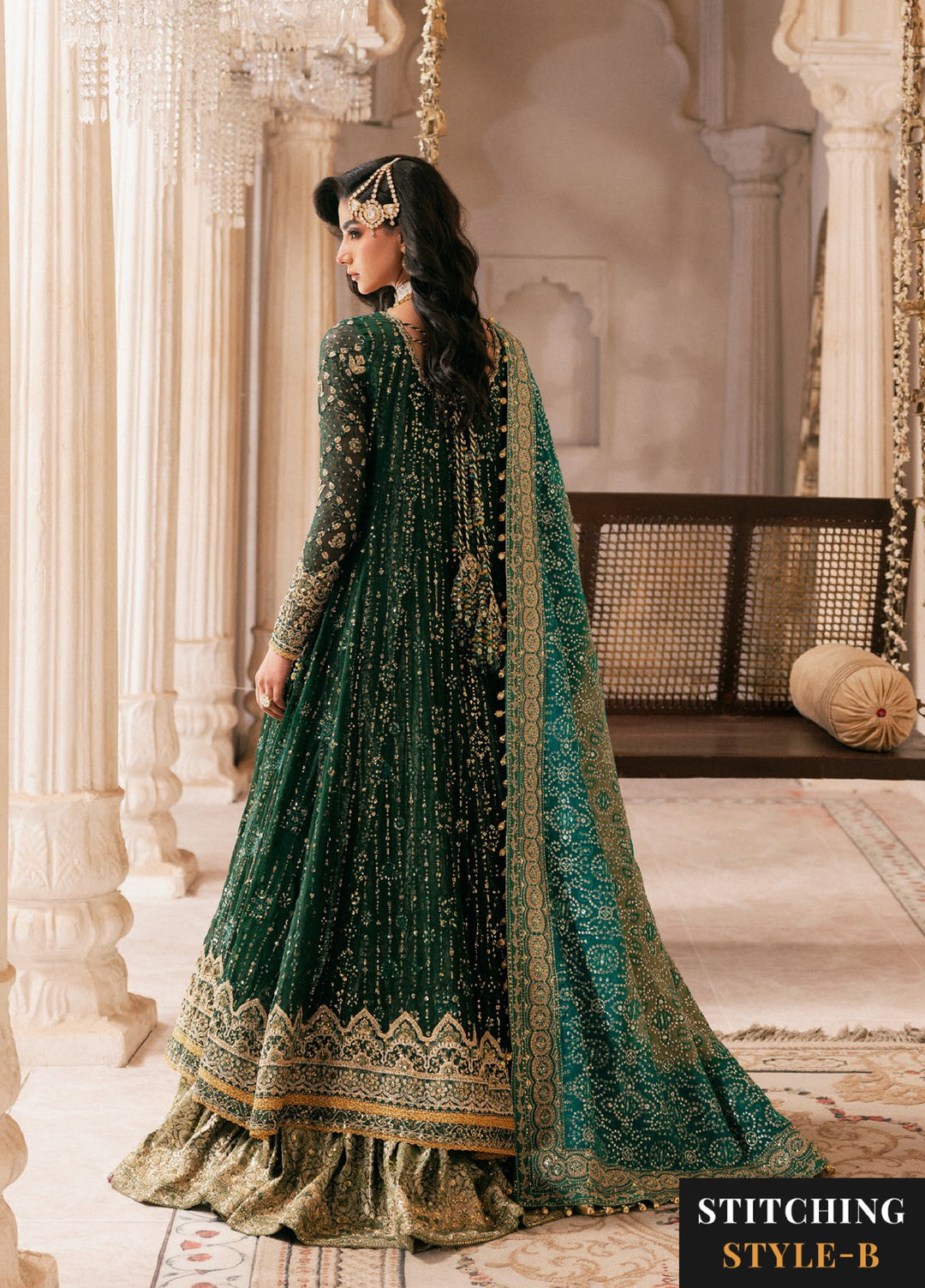 AIK Atelier Unstitched Embroidered Chiffon 3 Piece Suit AIK26UAW D-04 - Wedding Collection