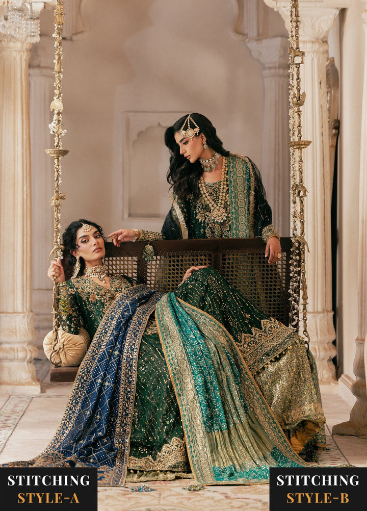 AIK Atelier Unstitched Embroidered Chiffon 3 Piece Suit AIK26UAW D-04 - Wedding Collection