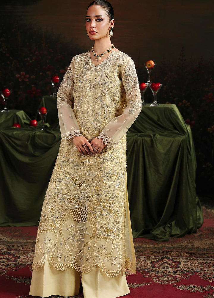 Sage by Rajbari Unstitched Embroidered Organza 4 Piece Suit RB26SW Simer 04 - Wedding Collection