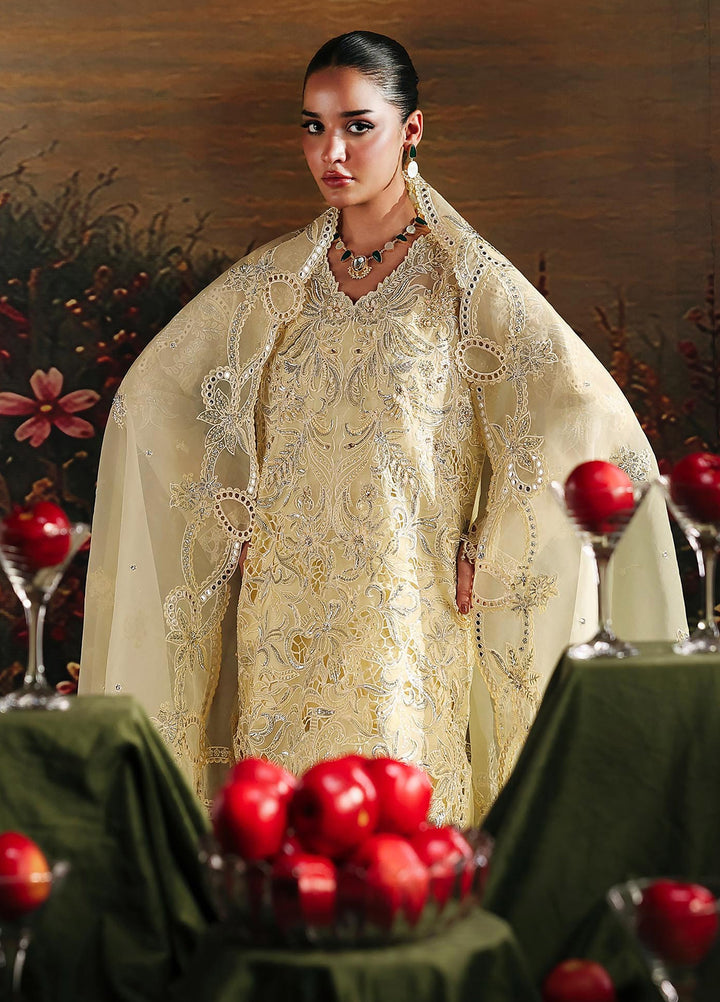 Sage by Rajbari Unstitched Embroidered Organza 4 Piece Suit RB26SW Simer 04 - Wedding Collection