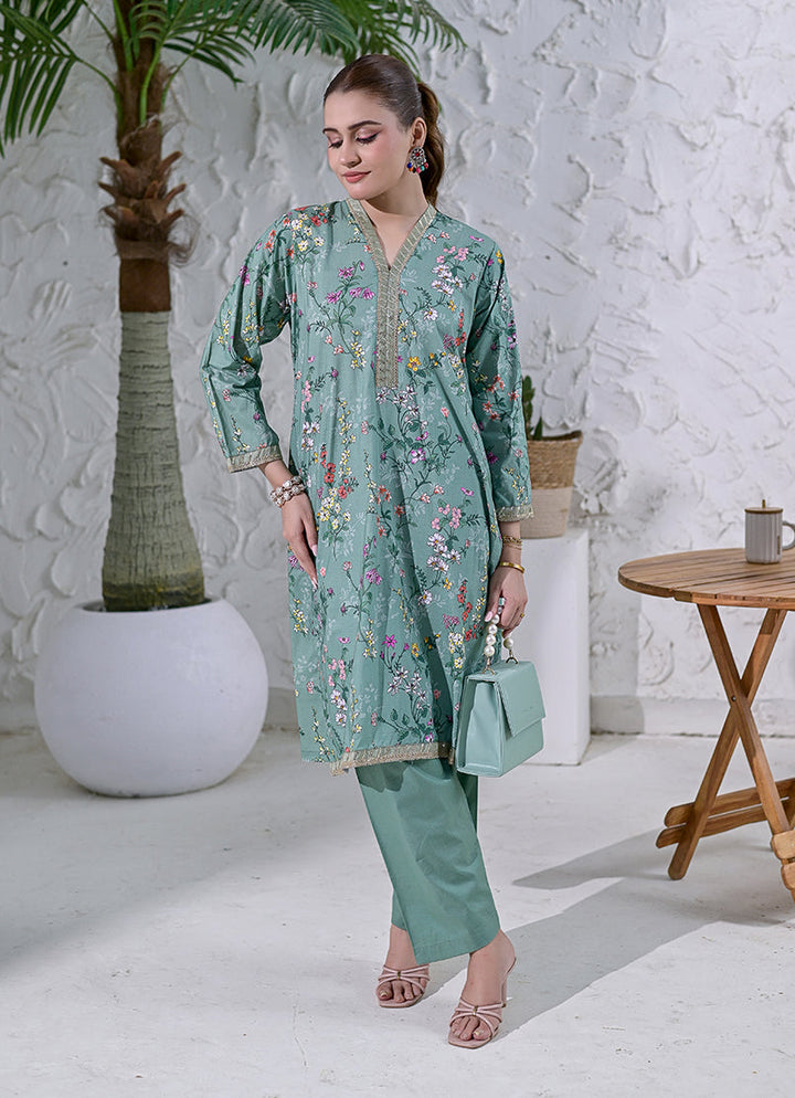 Gulbahar by Ishq e Rang RTW Embroidered Lawn 3 Piece Suit Sage Charm Festive Collection