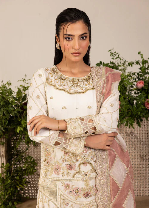 Diara Couture Pret Embroidered Chiffon 3 Piece Suit Jasmine