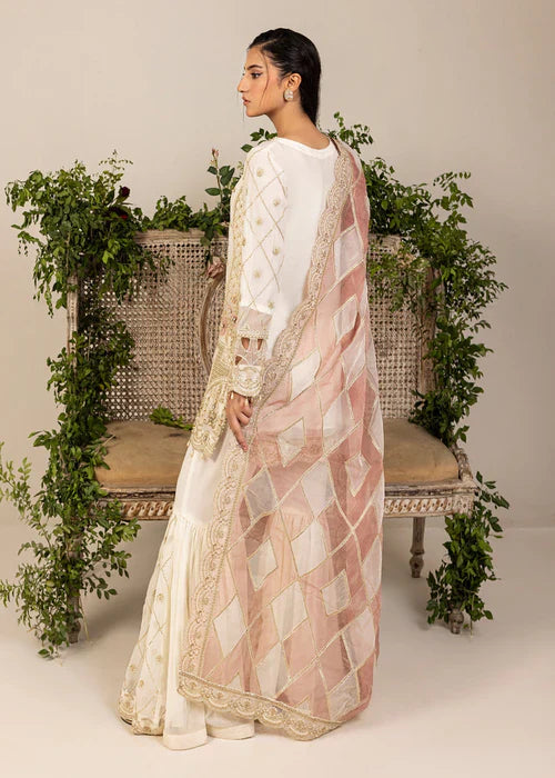 Diara Couture Pret Embroidered Chiffon 3 Piece Suit Jasmine