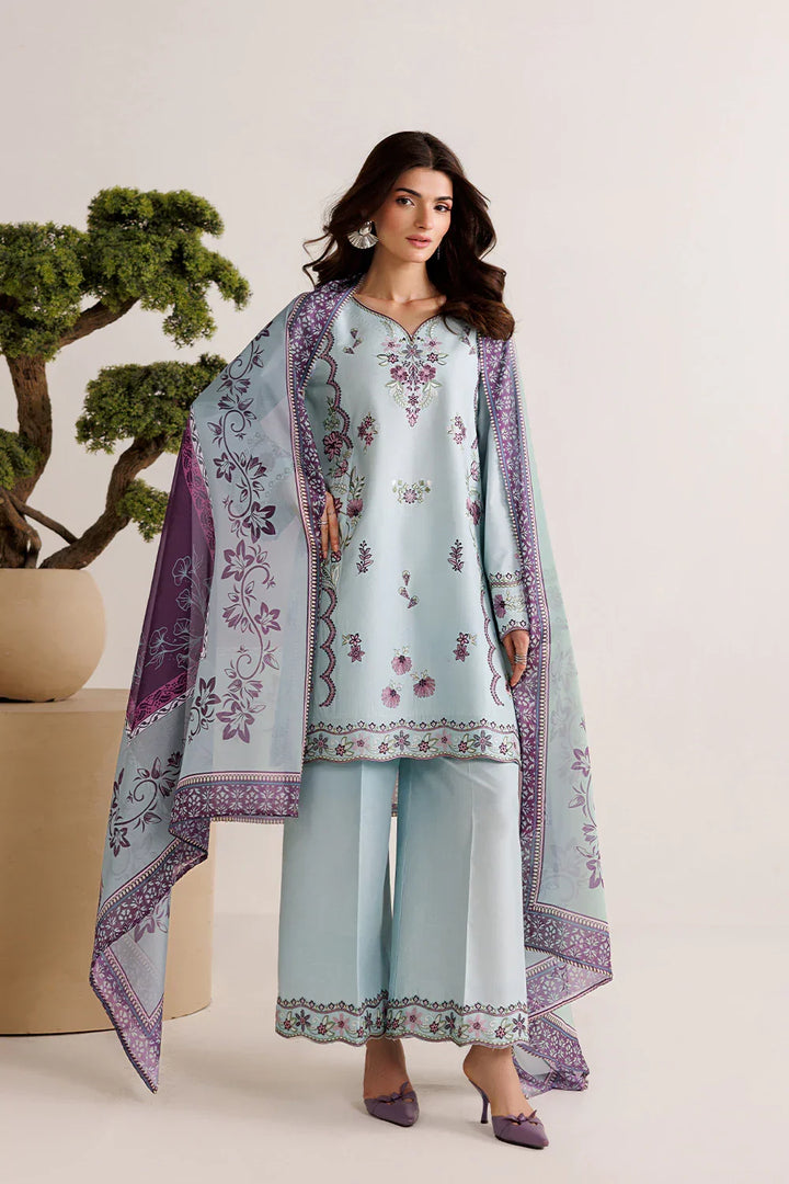 Mistfall by Panache Apparel RTW Embroidered Cotton 3 Piece Suit mirelle Eid Collection